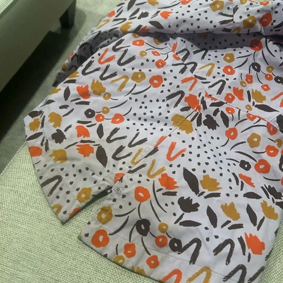 REI hooded rain jacket floral size 4/5 - Picture 6 of 6